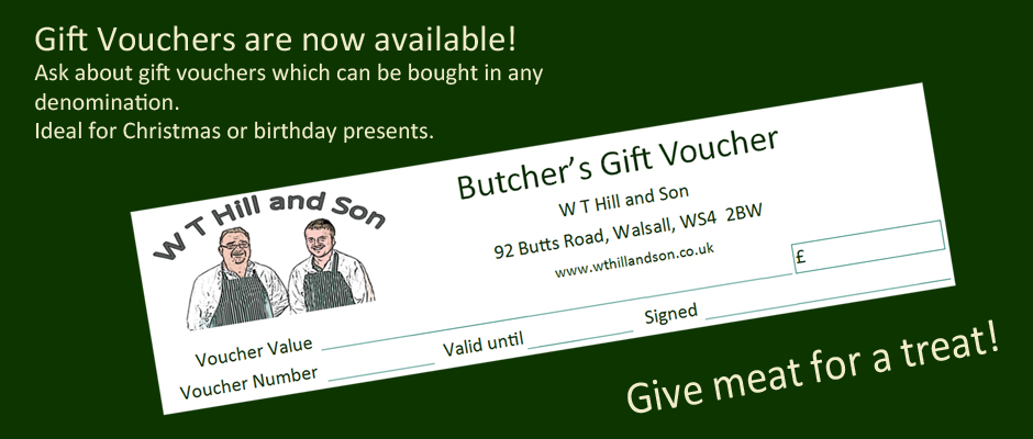 Gift vouchers available
